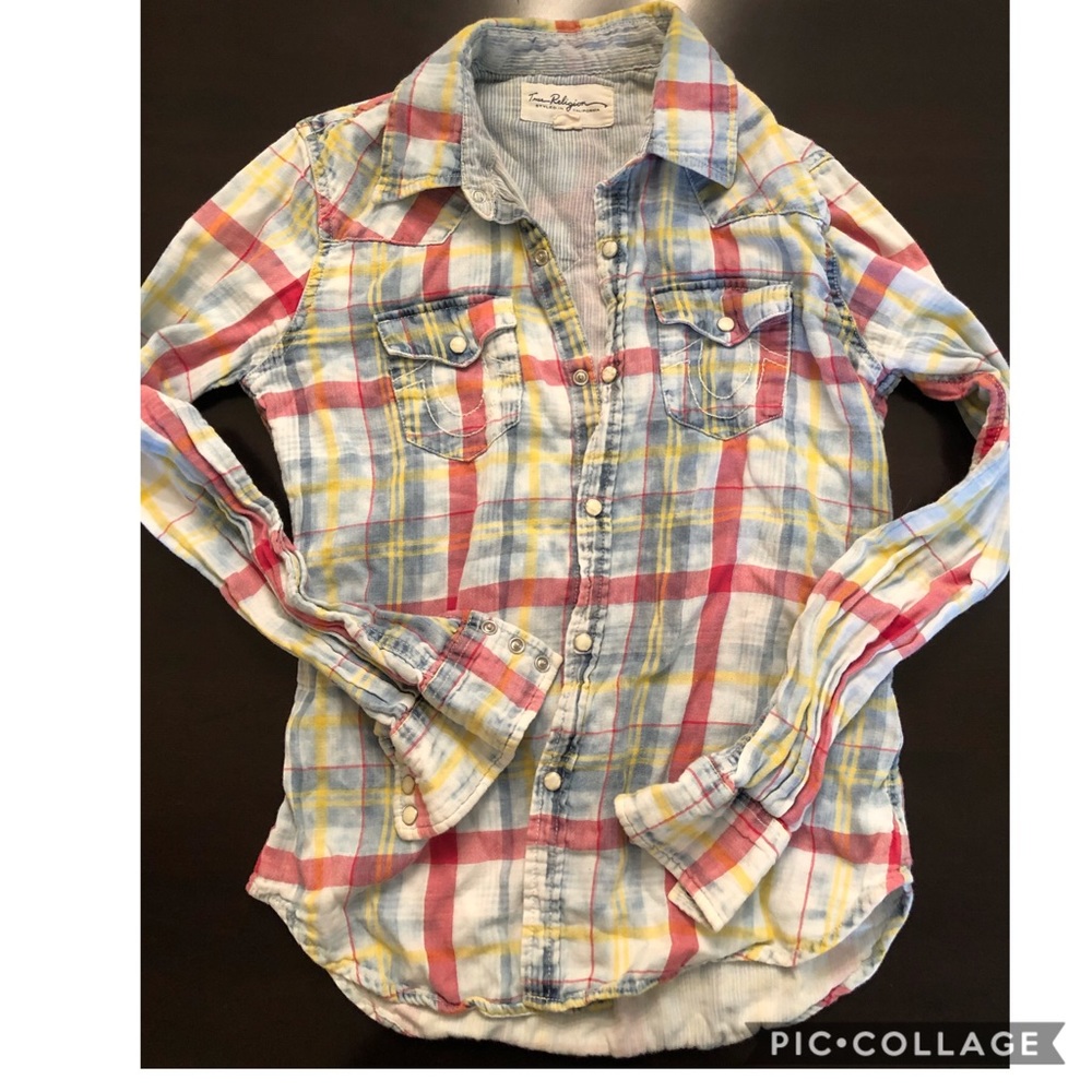 True Religion flannel shirt